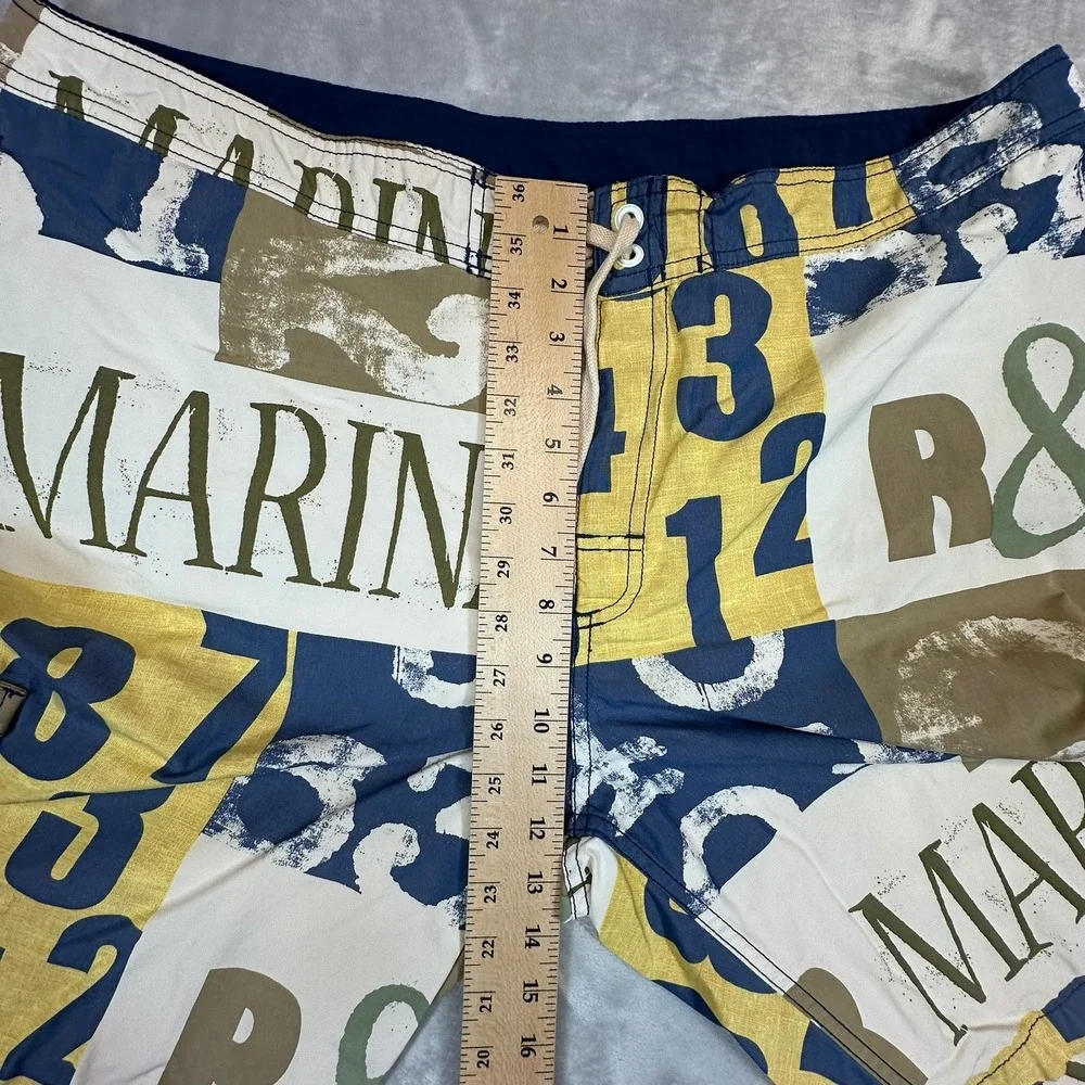 Tommy Bahama Relax Mens 40‎ R&R Marina AOP Board Shorts Swim Trunks Cotton Poly